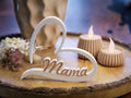 Muttertagsgeschenk Herz mit Namen – Personalisiertes Geschenk für Mama – Herz Deko – Muttertag Geschenkidee –