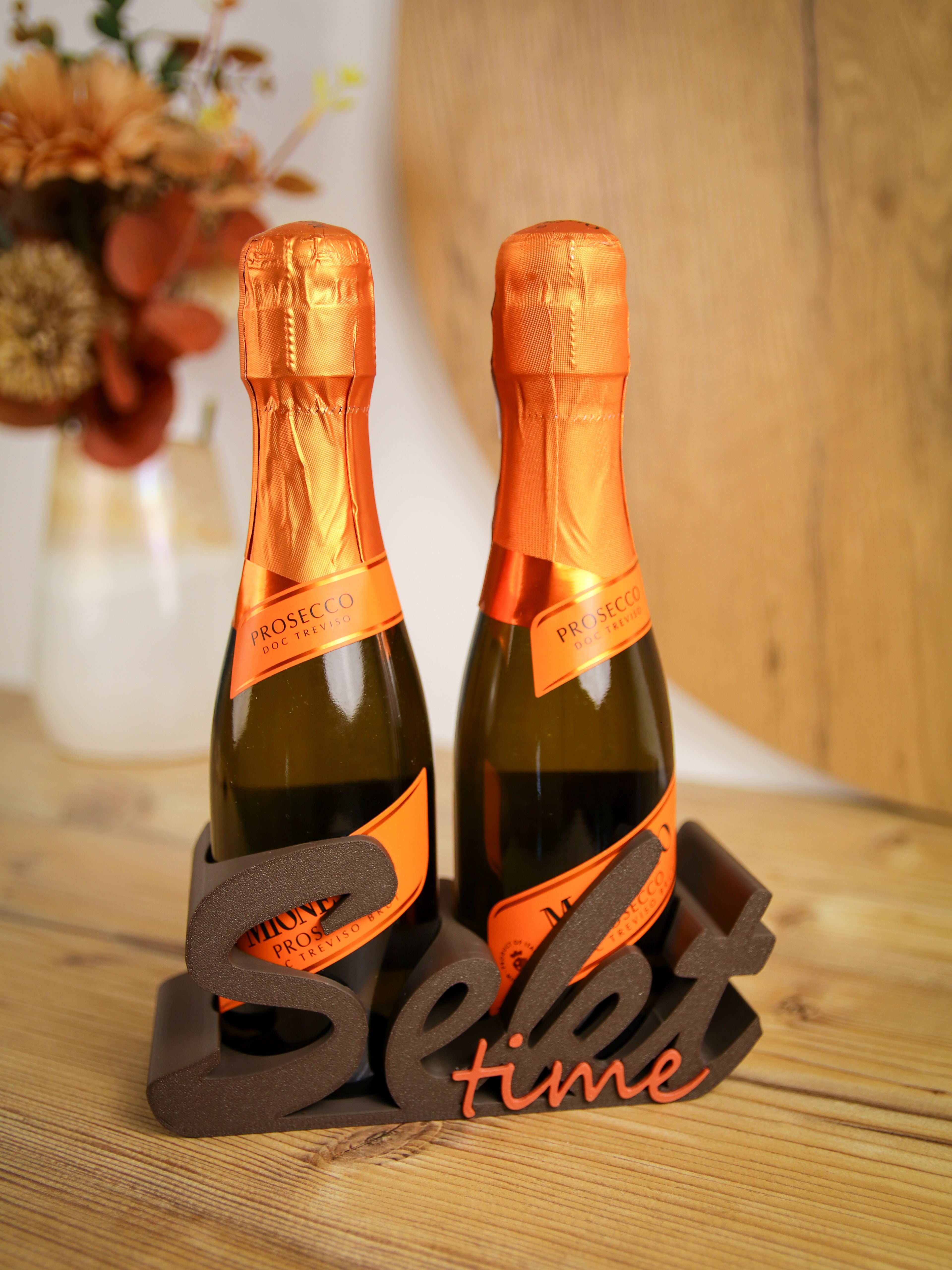 Sekthalter Piccolo Flaschen, Geschenk Sekt-Time, Sektflaschen Mitbringsel, Mädelsabend, Geburtstag, JGA